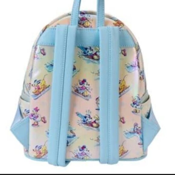 Loungefly Mickey Mouse and Friends Winter Wonderland Mini Backpack and Ears Head main image 6